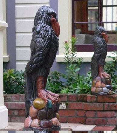 “Mattybirds,” 48" X 14," by Stephani Stephenson; installed in Wellington, New Zealand.