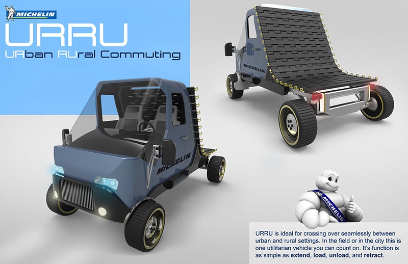 electric golf-cart sized vehicle called the URRU