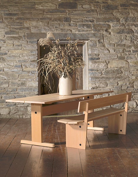 table and bench