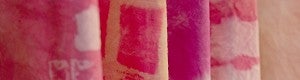 pink and white patterned fabric