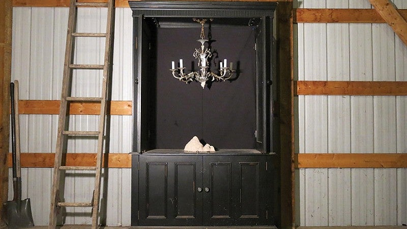The Haunting of Vera Ruth, armoire, chandelier, clay, ladder