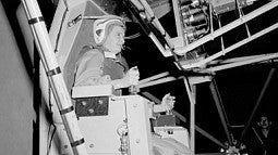 vintage nasa photo of an astronaut