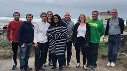 Photo of College of Design Faculty at the Oregon Coast