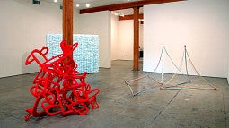 "Between, Among, After" by Amanda Wojick, installation view, 2008, mixed media