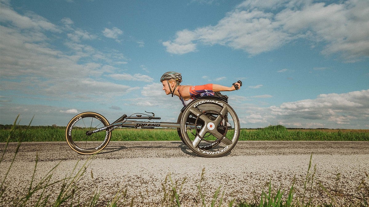 paralympian Athlete in a wheelchair