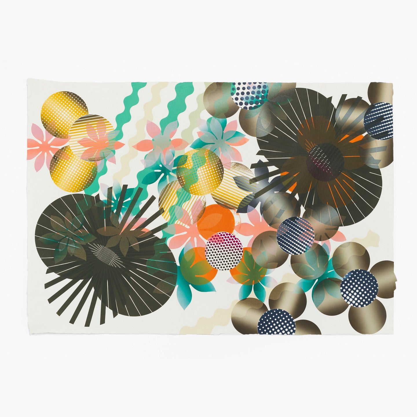 Charlene Liu's painting, Woodcut Hum.