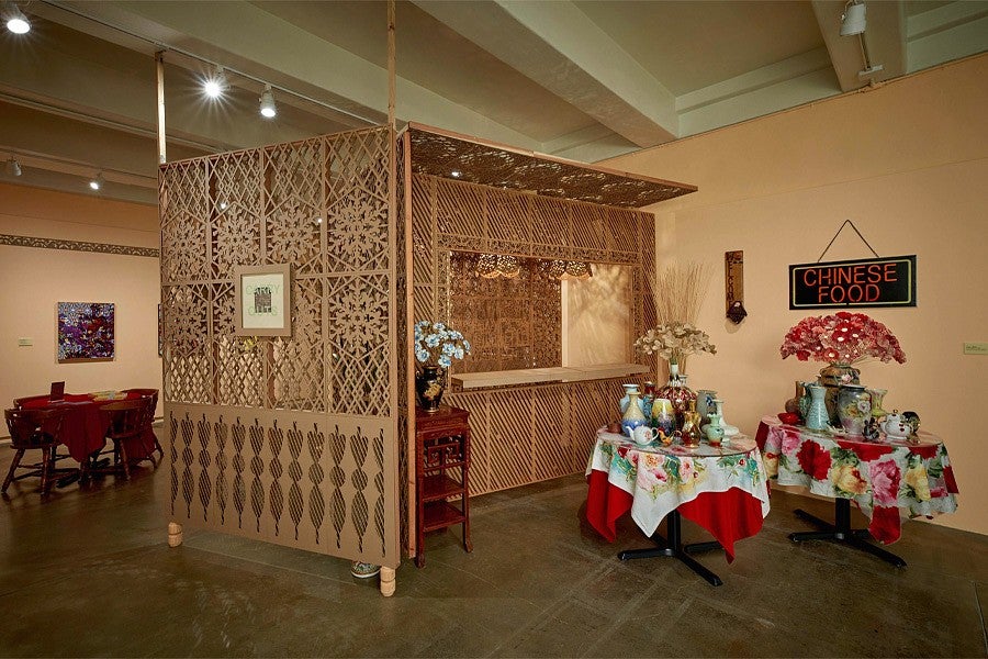 Photograph of an exhibit by Charlene Liu.