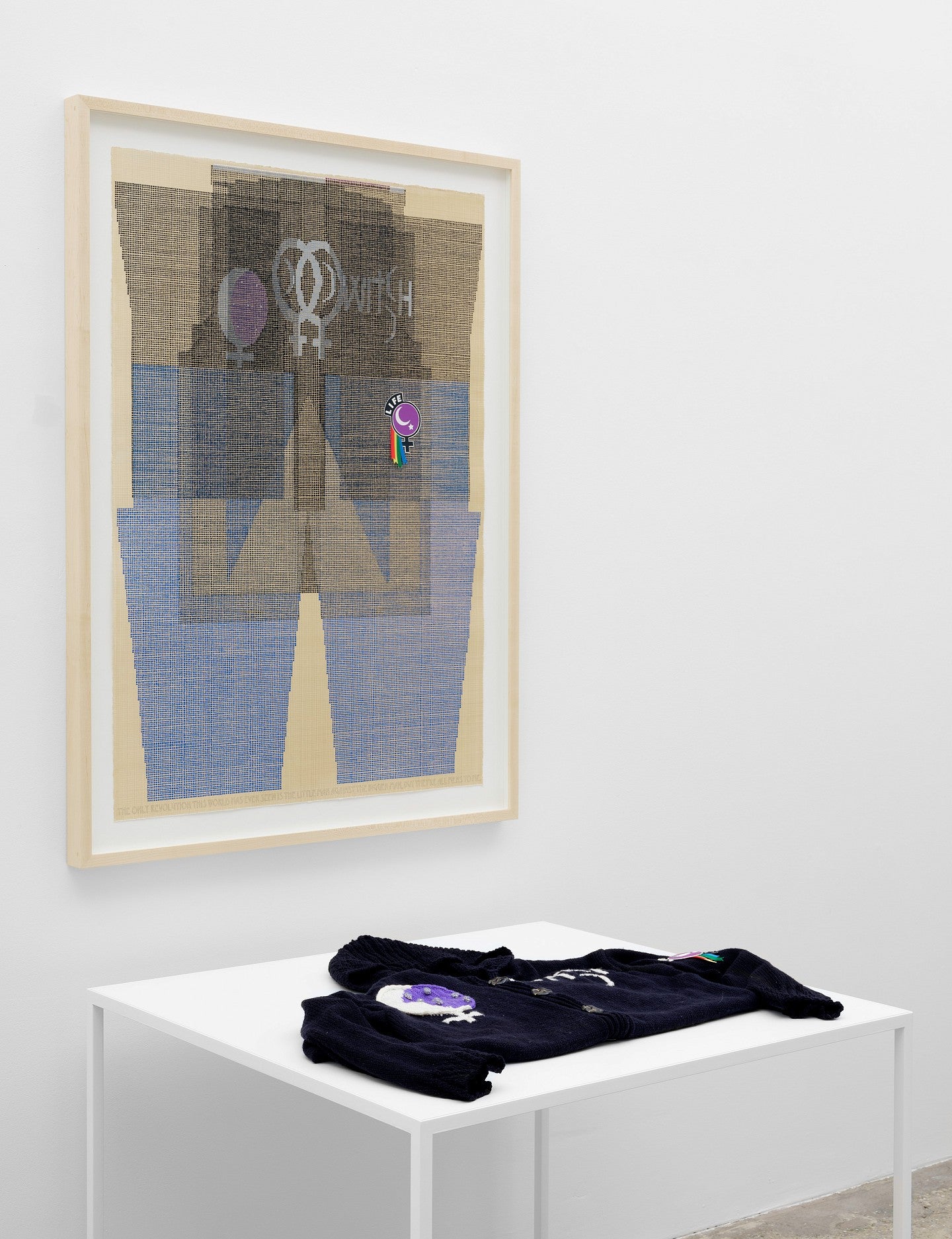 Photograph of the Ellen Lesperance installation. 