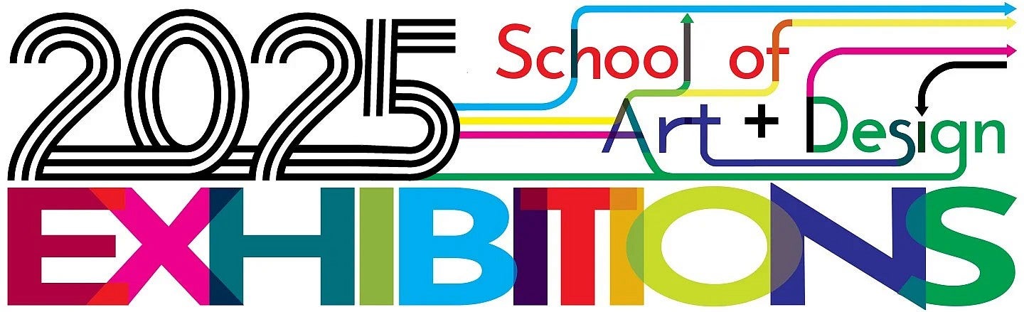 2025 A+D Exhibitions Button. 