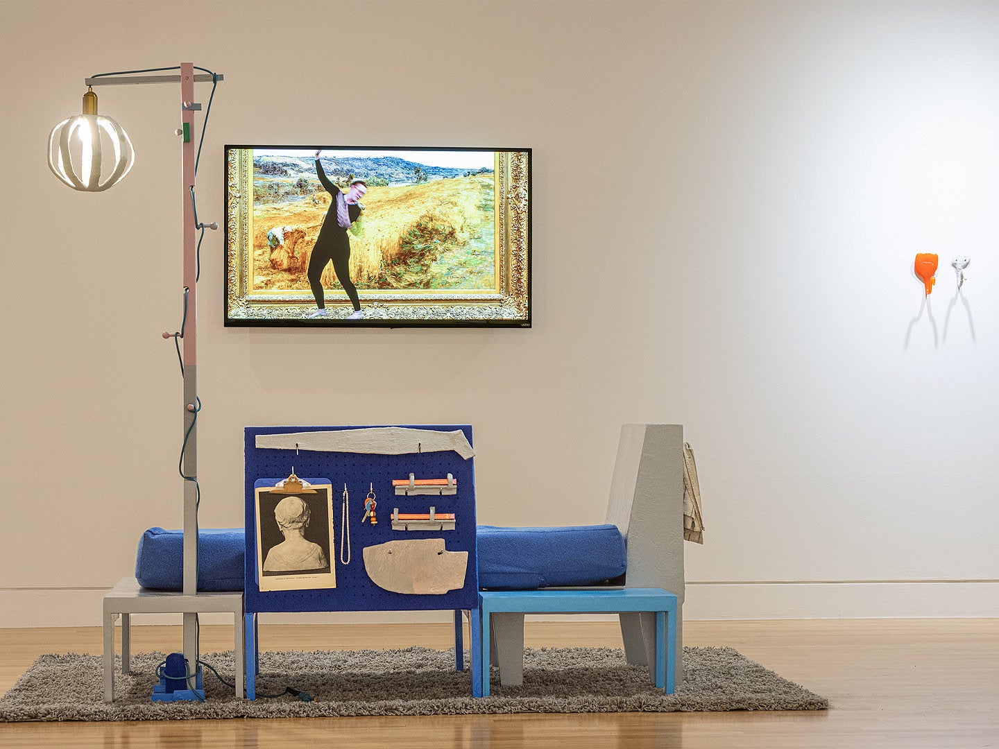 An eclectic collection of items for an art exhibit by Dawn Cerny for the Frye Art Museum. Decorative. 