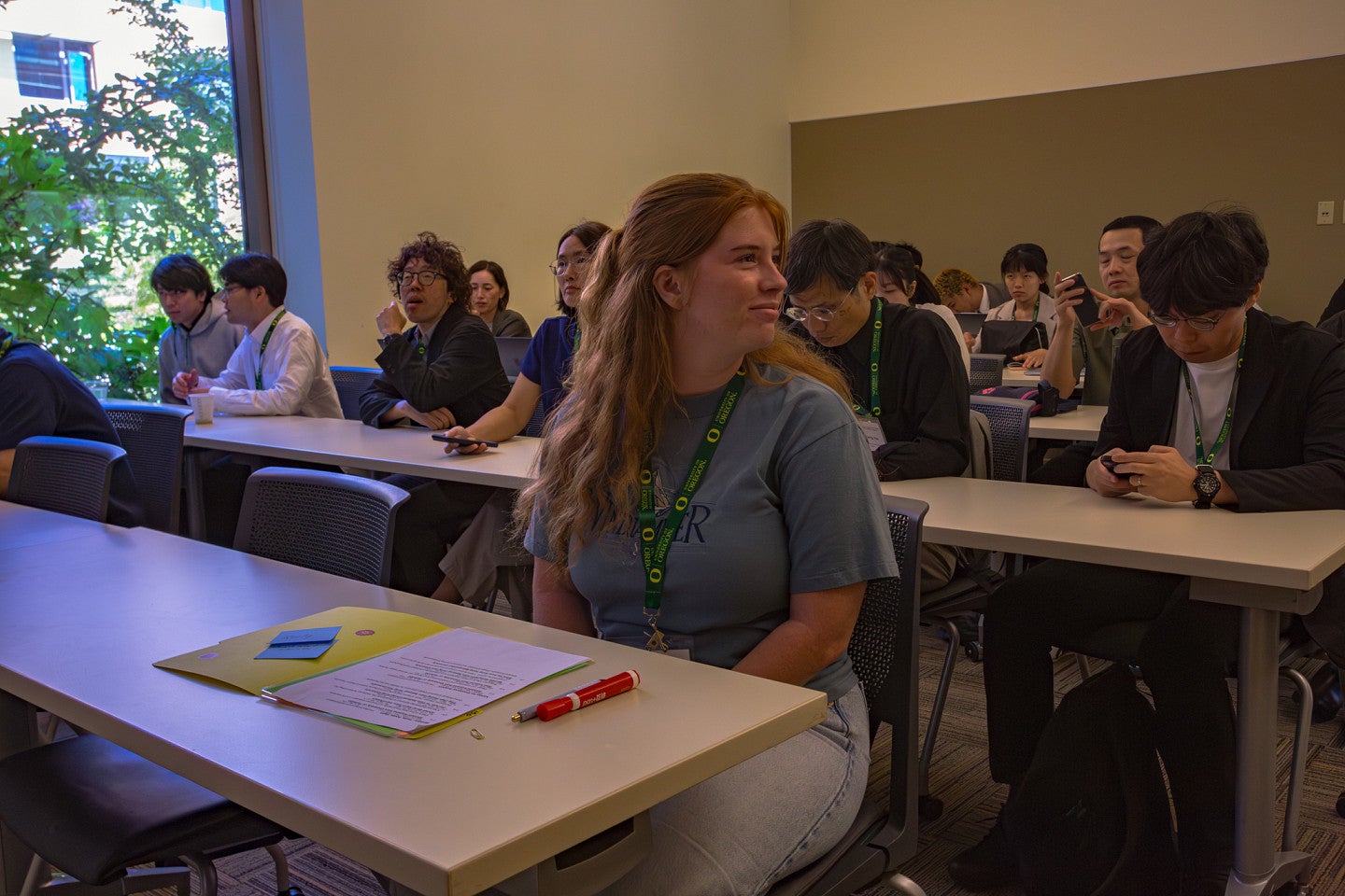 KEER participants wait for keynote from Susan Sokolowski. 