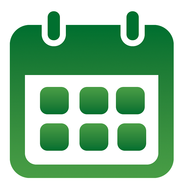 Calendar Icon. Decorative. Large. 