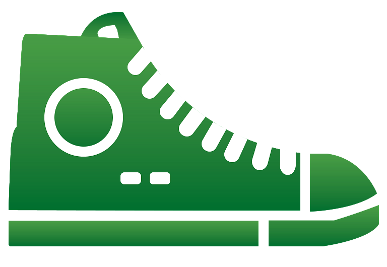 Shoe icon. Decorative. Large.