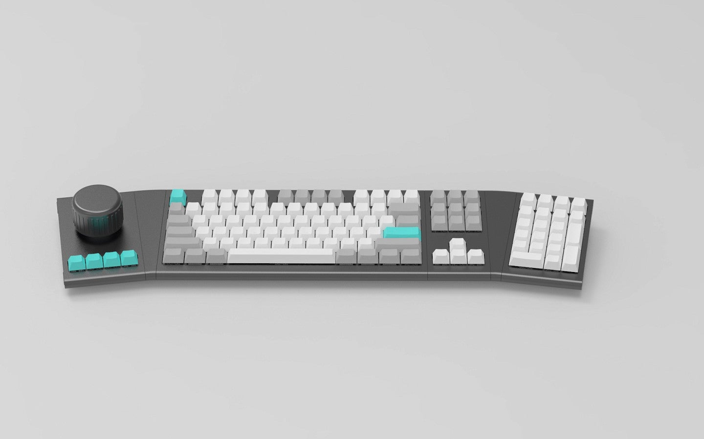 Another angle of a rendering with a Command Deck keyboard. 