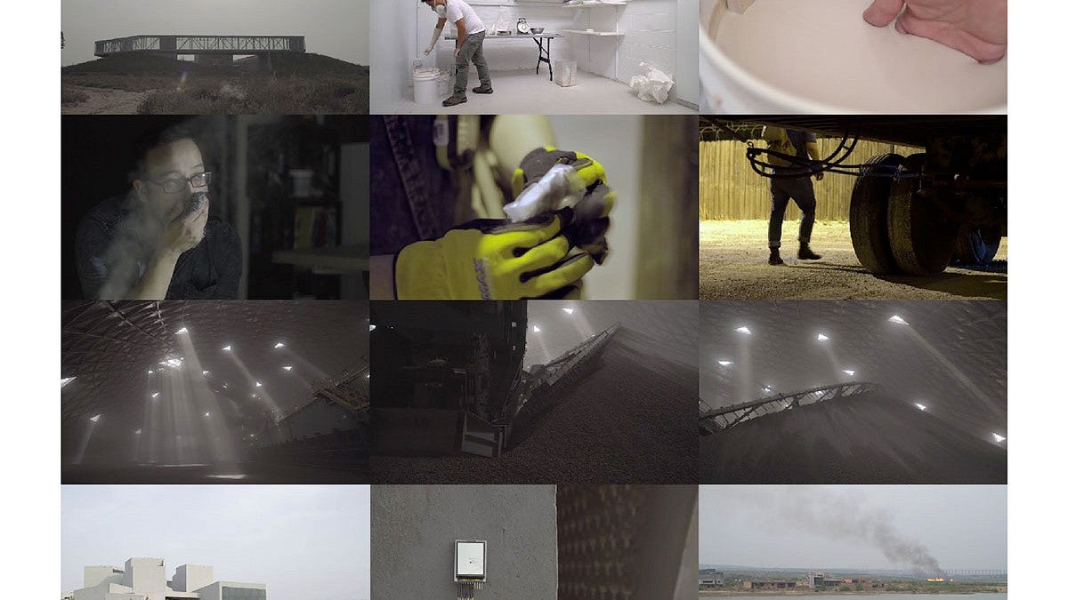 David Rueter: still from three-channel video installation
