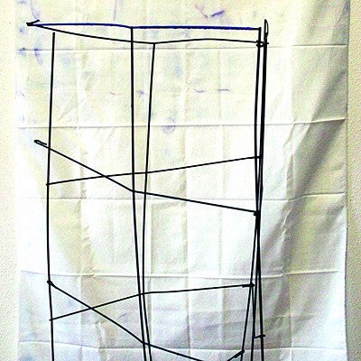 wire sculpture with fabric by Krista Heinitz