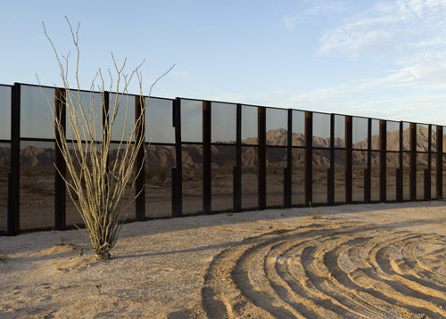Drop-off Spot and Border Fence, Sonora.